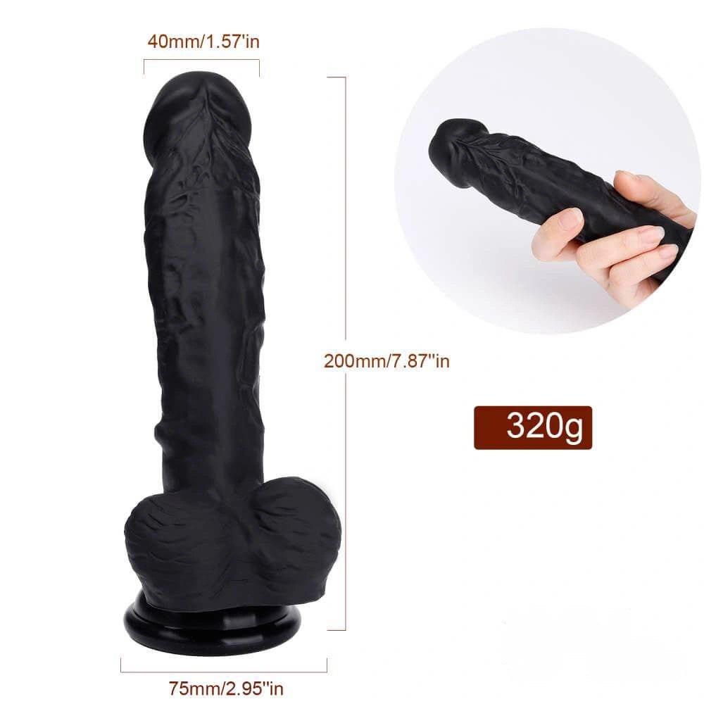 Realistic Veined Suction Dildo - Suction Cup Dildo