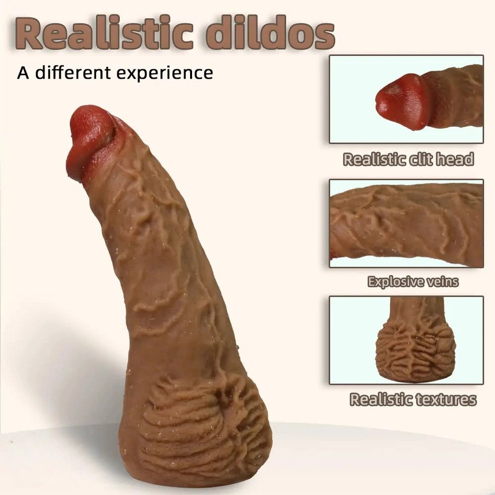 Realistic Veiny Dildo 9.1 in - Big Silicone Dildo