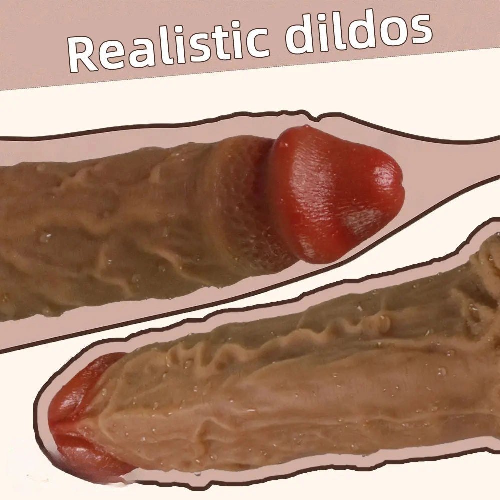 Realistic Veiny Dildo 9.1 in - Big Silicone Dildo