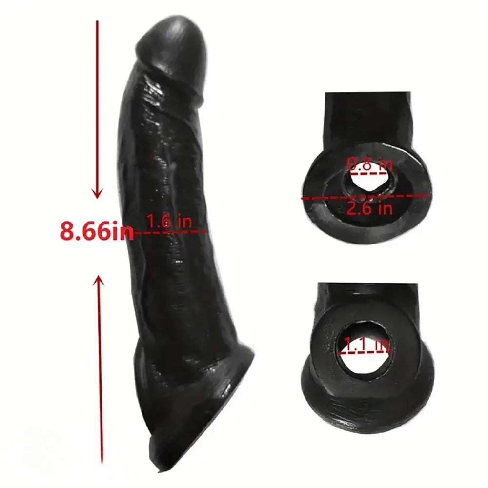 Realistic Wearable Penis Sleeve - PVC Masturbator Sleeve