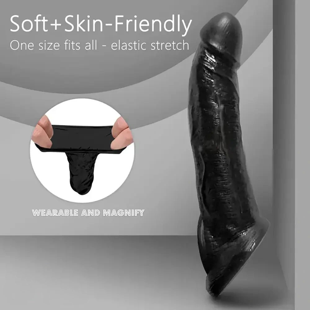 Realistic Wearable Penis Sleeve - PVC Masturbator Sleeve