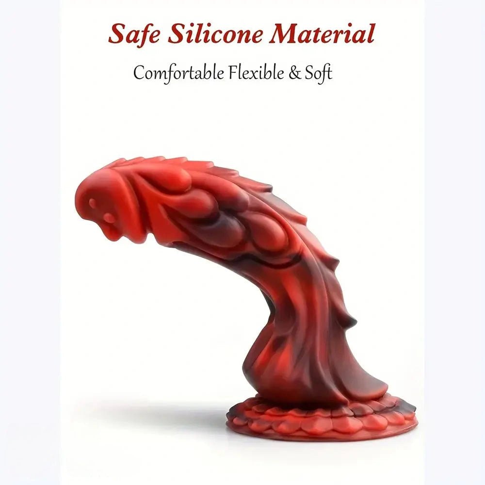 Dragon Scale Fantasy Dildo - 8.2 In Silicone Monster Dildo