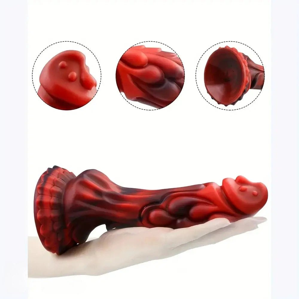 Dragon Scale Fantasy Dildo - 8.2 In Silicone Monster Dildo