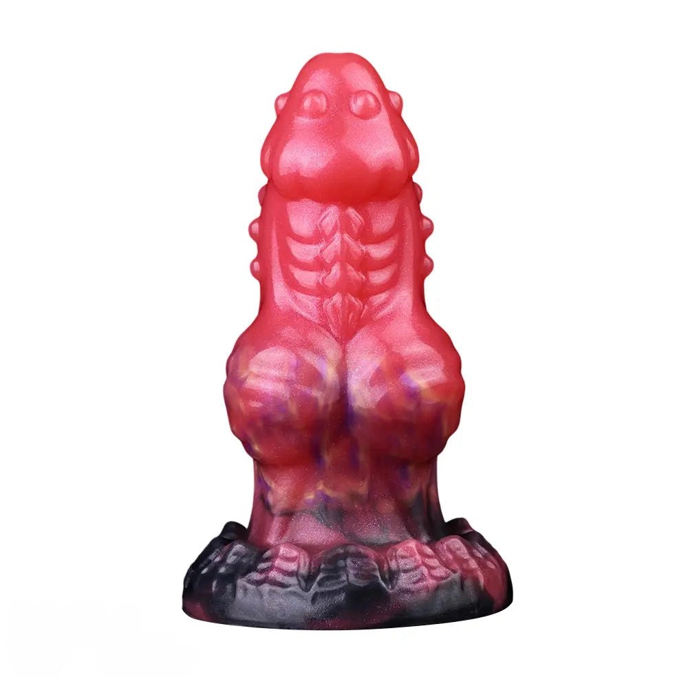 Red Dragon Knot Fantasy Dildo - Monster Silicone Dildo