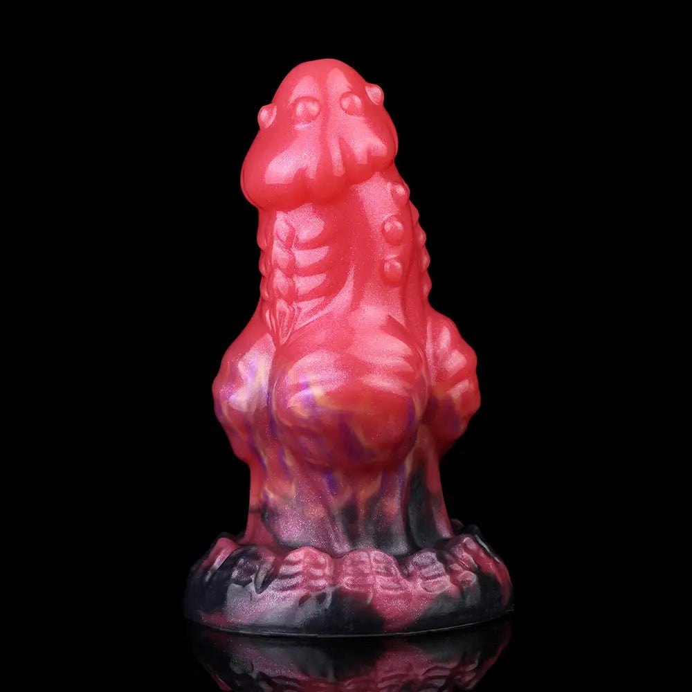 Red Dragon Knot Fantasy Dildo - Monster Silicone Dildo
