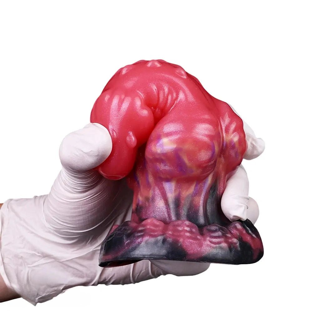 Red Dragon Knot Fantasy Dildo - Monster Silicone Dildo