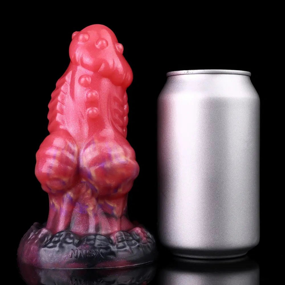 Red Dragon Knot Fantasy Dildo - Monster Silicone Dildo