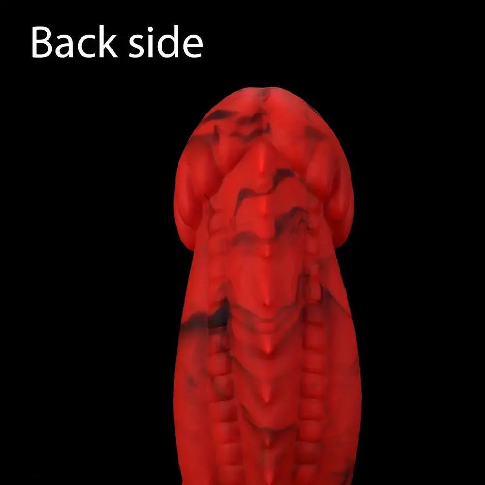 Red Dragon Scale Fantasy Dildo - Silicone Dragon Dildo