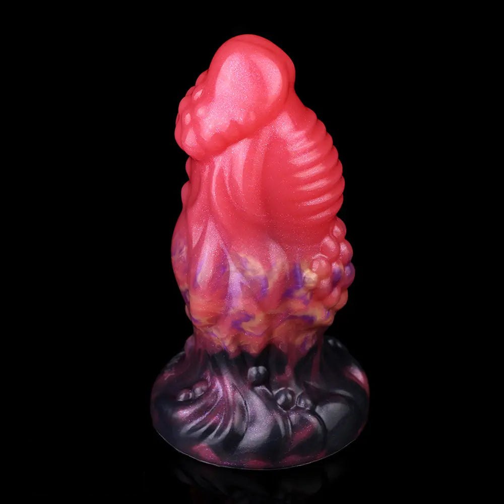 5.5in Red Fantasy Monster Knot Dildo - Fantasy Dildo
