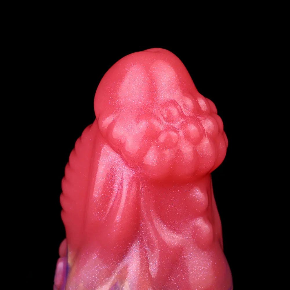 5.5in Red Fantasy Monster Knot Dildo - Fantasy Dildo