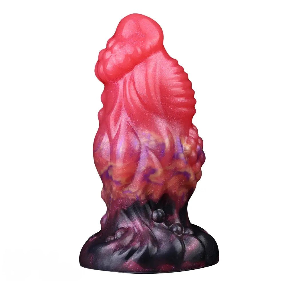5.5in Red Fantasy Monster Knot Dildo - Fantasy Dildo