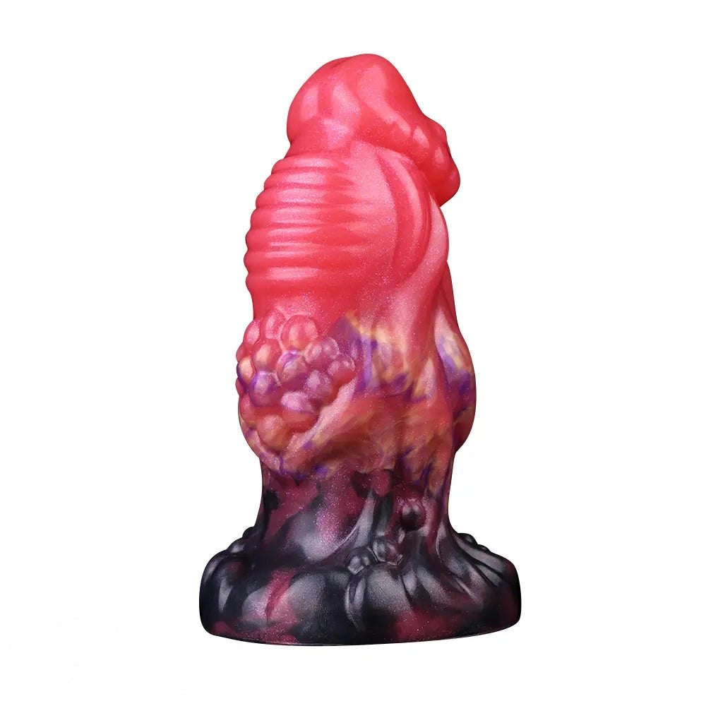 5.5in Red Fantasy Monster Knot Dildo - Fantasy Dildo