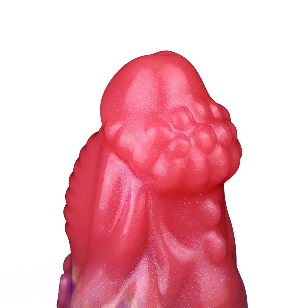 5.5in Red Fantasy Monster Knot Dildo - Fantasy Dildo