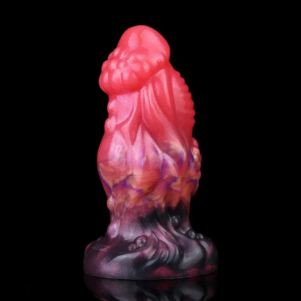 5.5in Red Fantasy Monster Knot Dildo - Fantasy Dildo