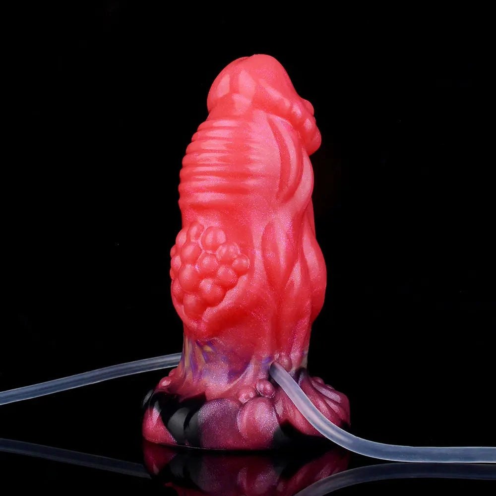 Red Fantasy Squirting Dildo 5.51in - Silicone Fantasy Dildo