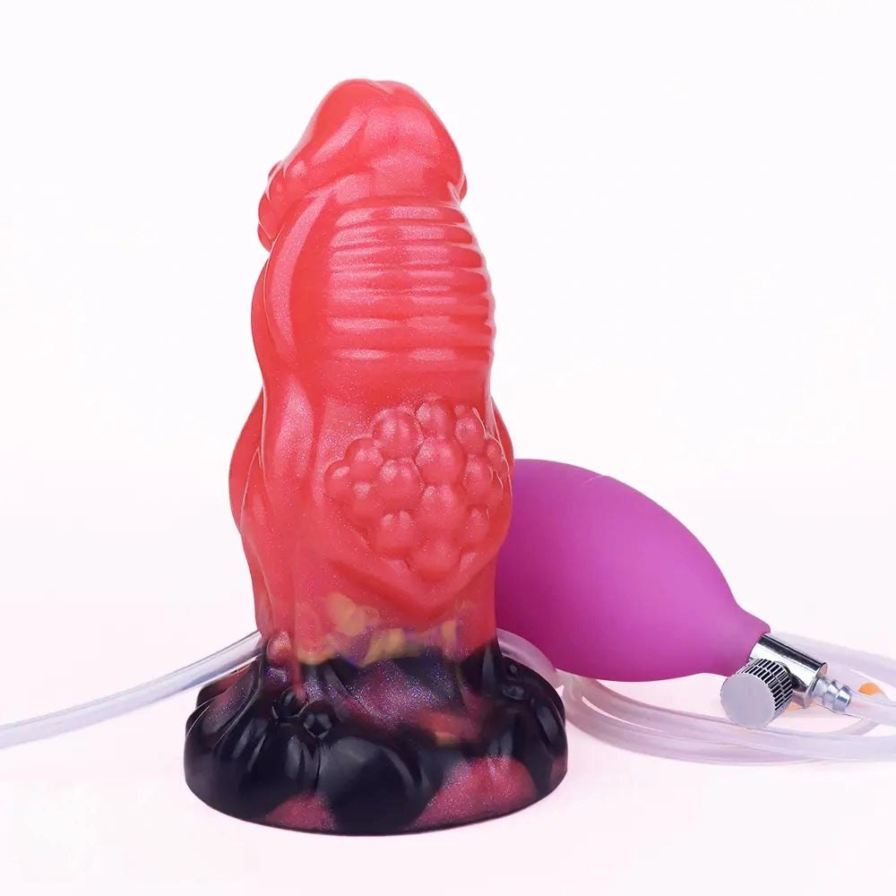 Red Fantasy Squirting Dildo 5.51in - Silicone Fantasy Dildo