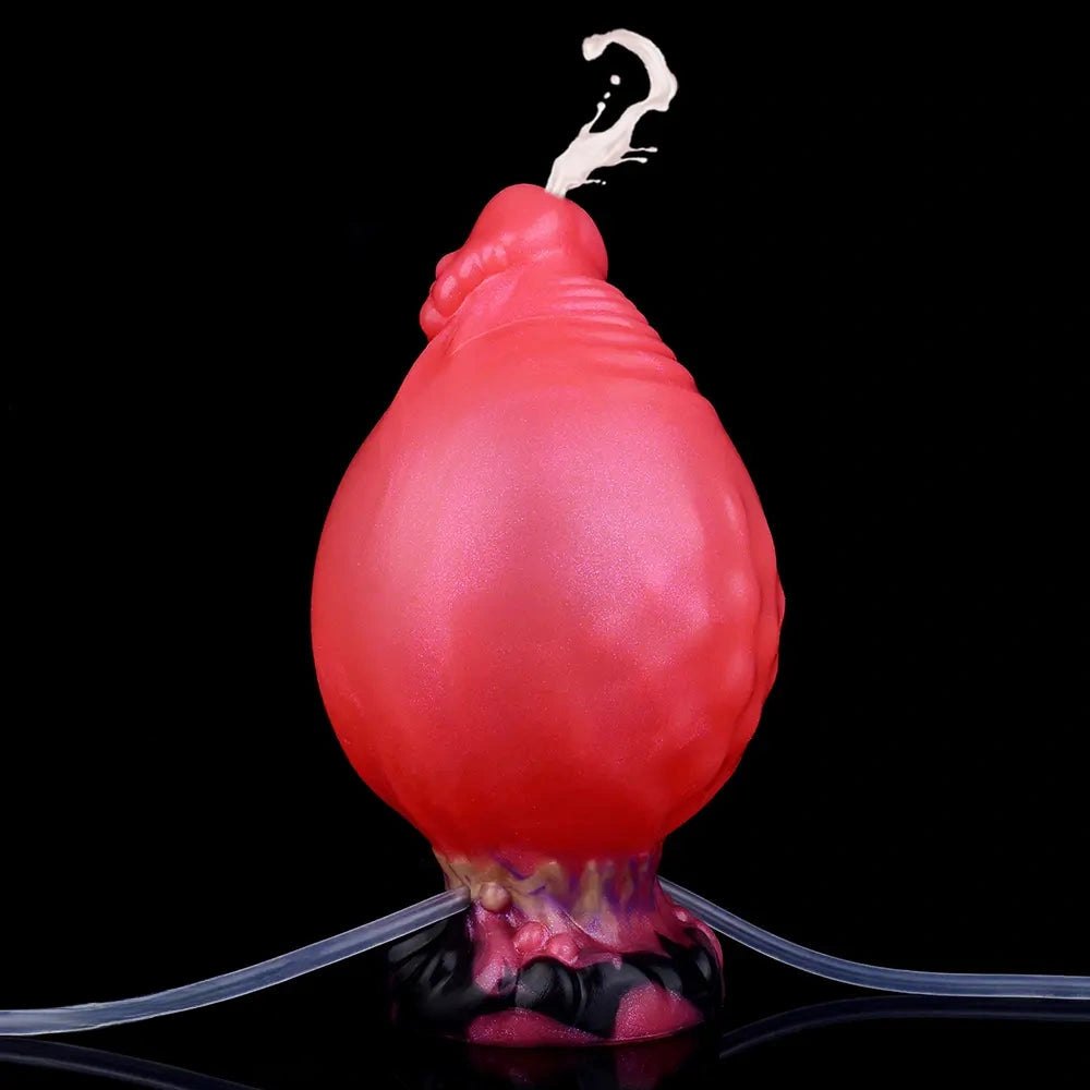 Red Fantasy Squirting Dildo 5.51in - Silicone Fantasy Dildo