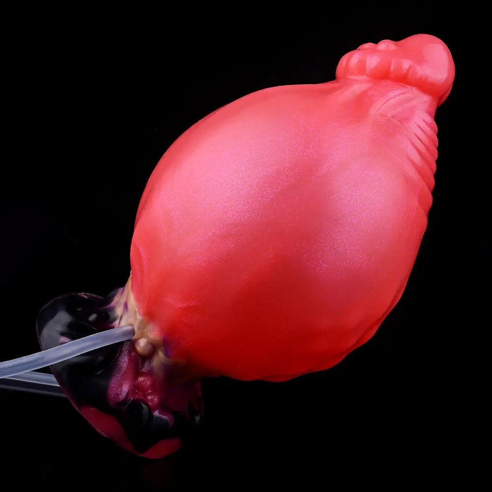 Red Fantasy Squirting Dildo 5.51in - Silicone Fantasy Dildo