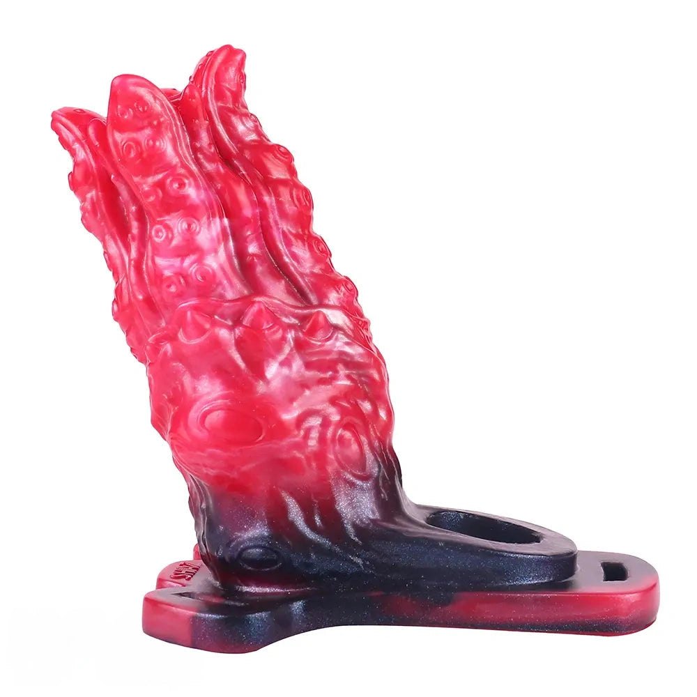 Red Fantasy Strap-On Sleeve - Silicone Strap-On Extension