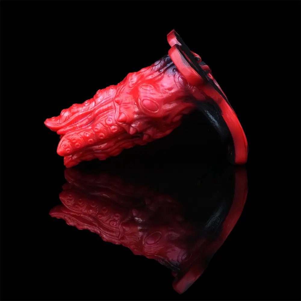Red Fantasy Strap-On Sleeve - Silicone Strap-On Extension