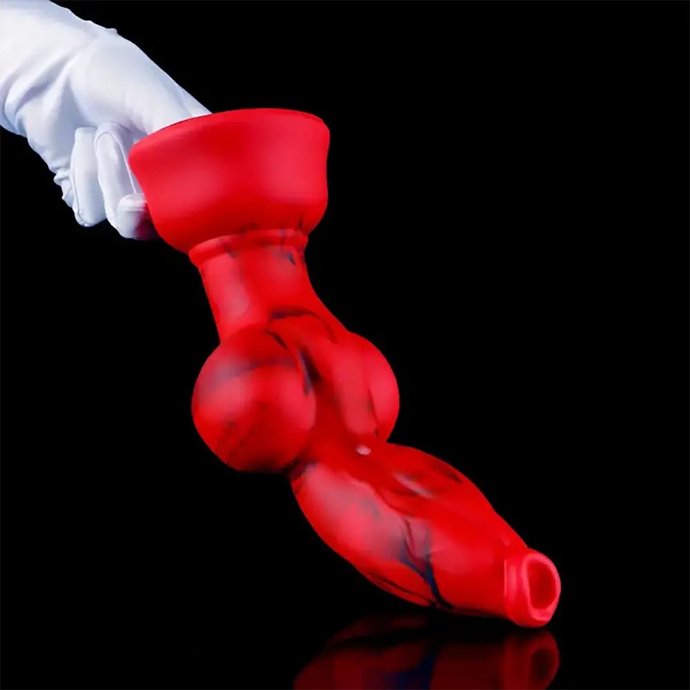 Red Knot Fantasy Dildo, 4 Sizes - Silicone Knot Dildo