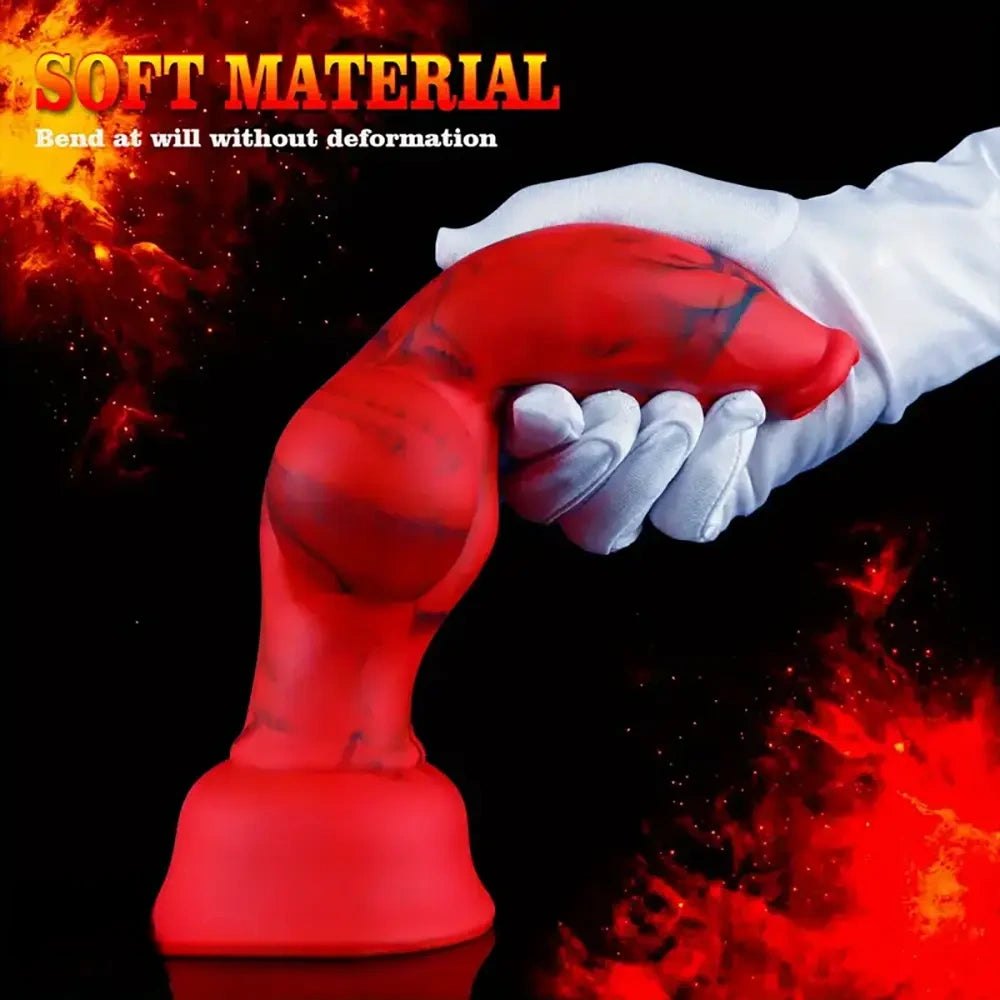 Red Knot Fantasy Dildo, 4 Sizes - Silicone Knot Dildo