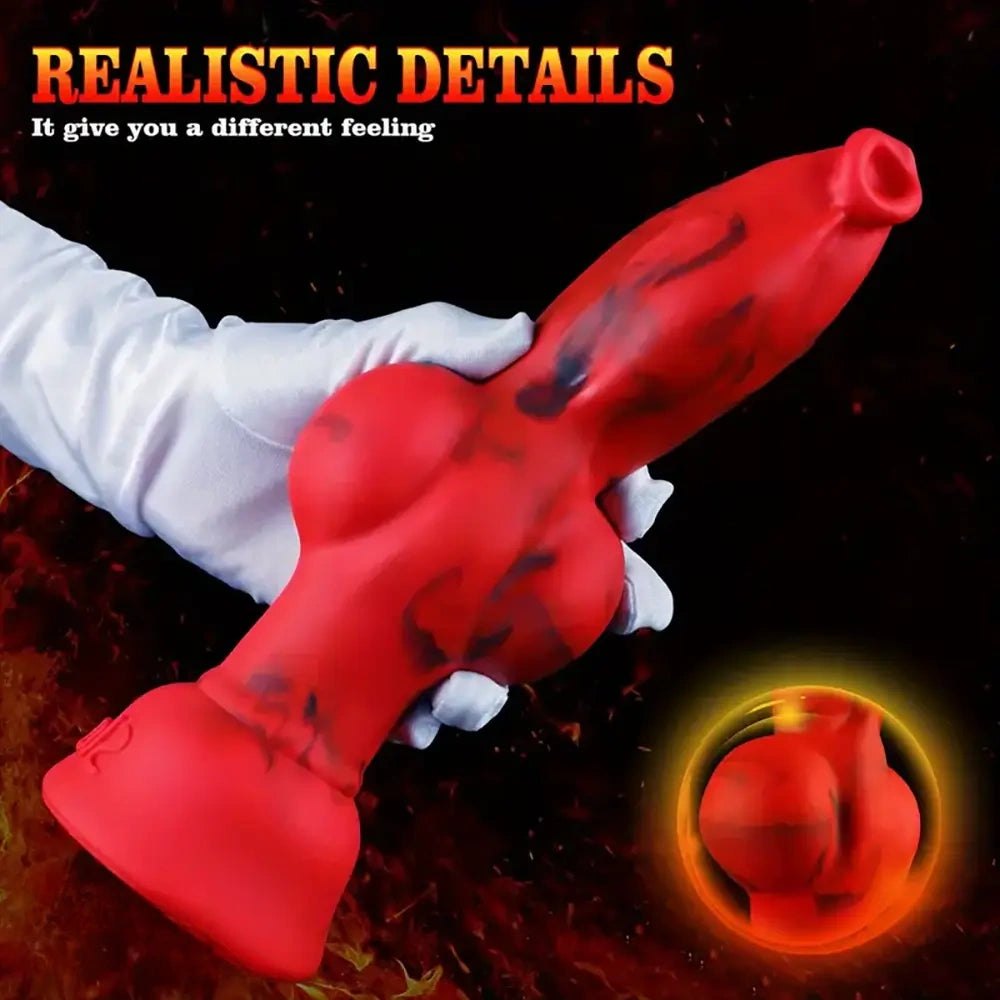 Red Knot Fantasy Dildo, 4 Sizes - Silicone Knot Dildo