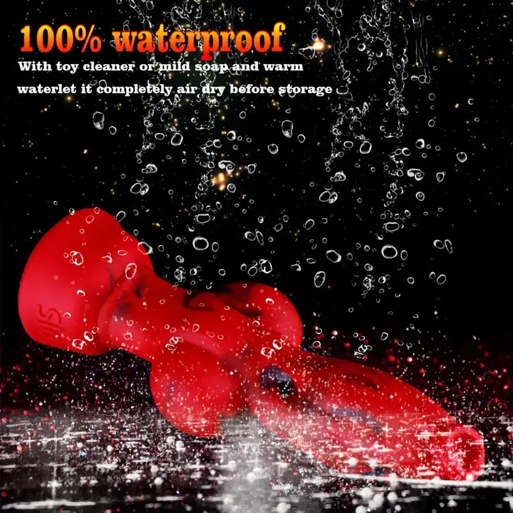 Red Knot Fantasy Dildo, 4 Sizes - Silicone Knot Dildo