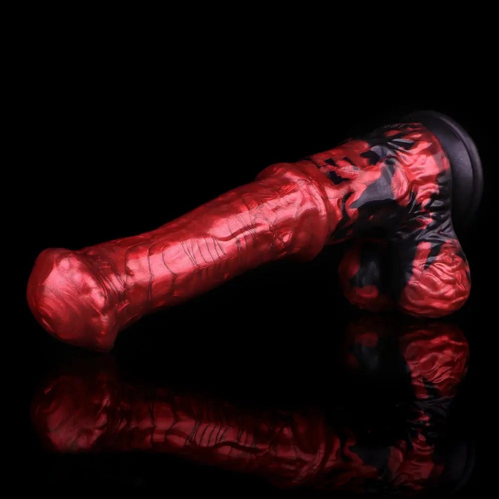 Red Marble Curved G-Spot Dildo - G Spot Dildo Pick
