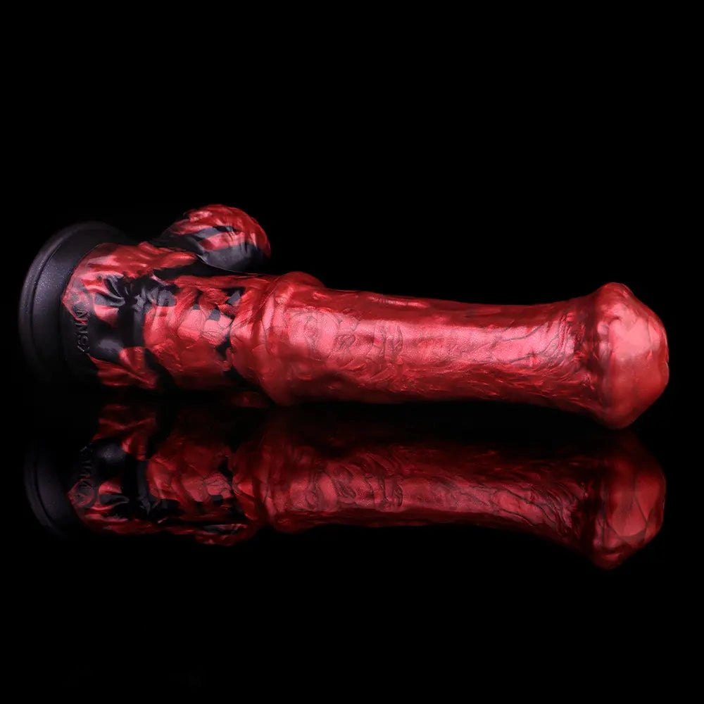 Red Marble Curved G-Spot Dildo - G Spot Dildo Pick