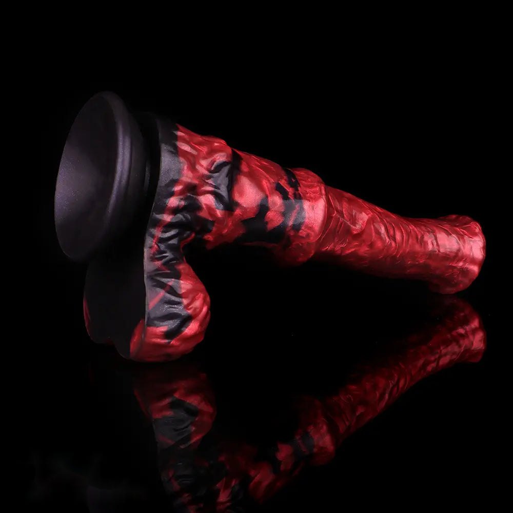 Red Marble Curved G-Spot Dildo - G Spot Dildo Pick