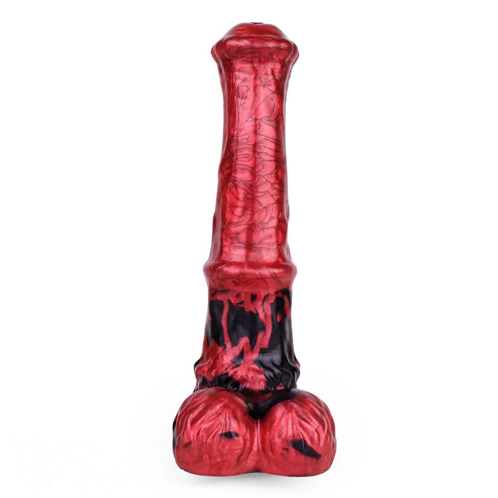 Red Marble Curved G-Spot Dildo - G Spot Dildo Pick