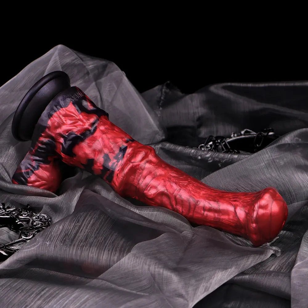 Red Marble Curved G-Spot Dildo - G Spot Dildo Pick