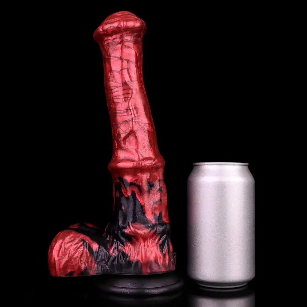Red Marble Curved G-Spot Dildo - G Spot Dildo Pick