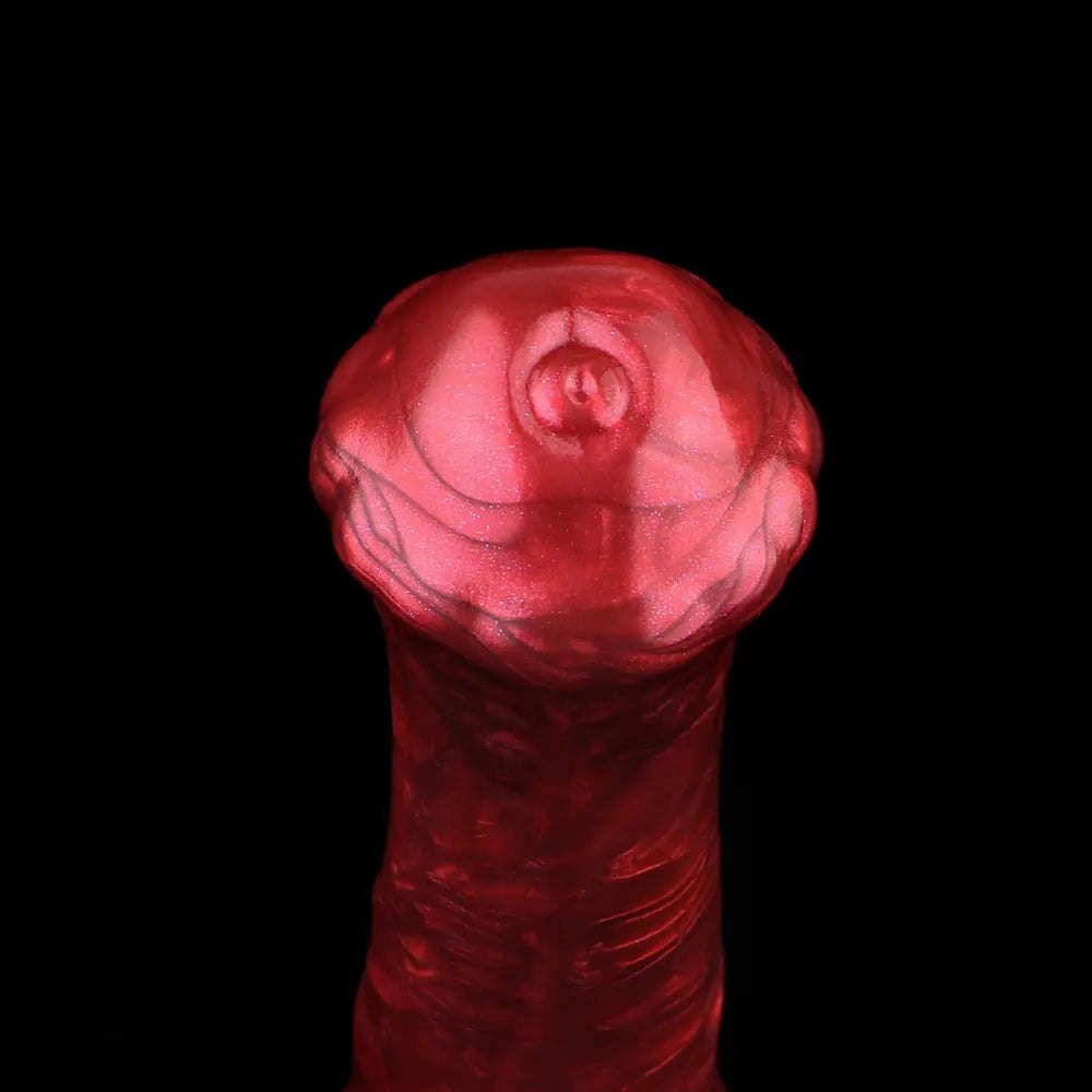 Red Marble Curved G-Spot Dildo - G Spot Dildo Pick