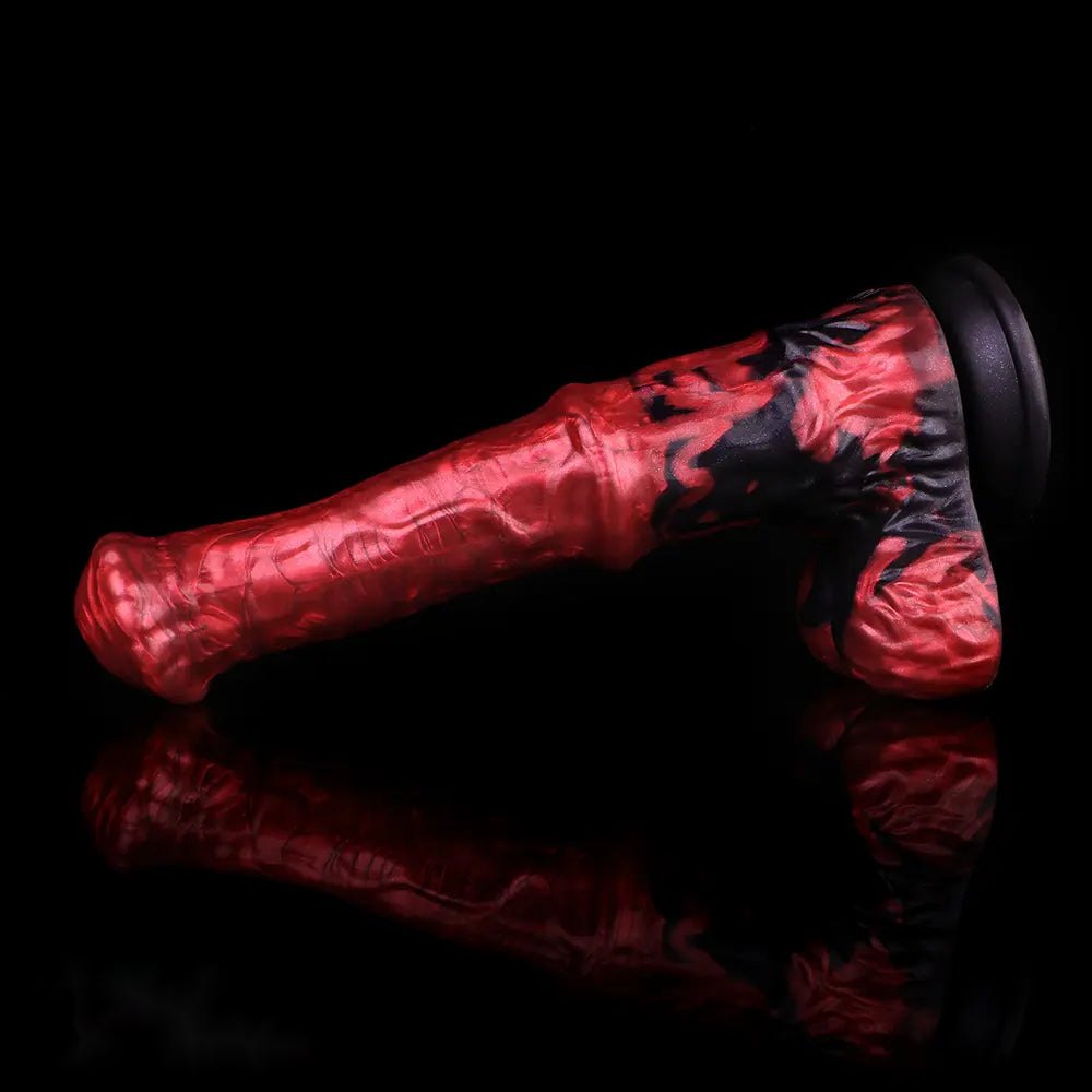 Red Marble Curved G-Spot Dildo - G Spot Dildo Pick