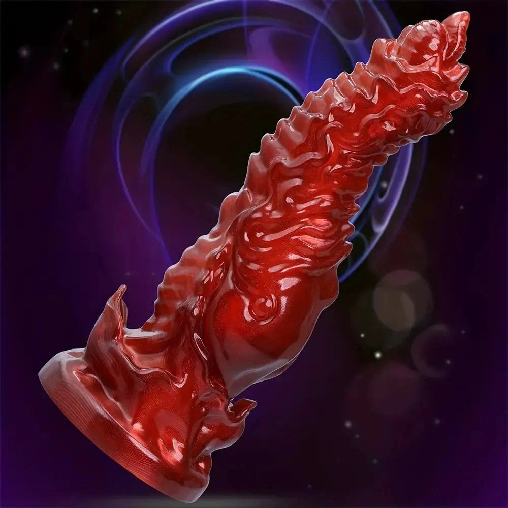 Red Monster Fantasy Dildo - Silicone Monster Dildo