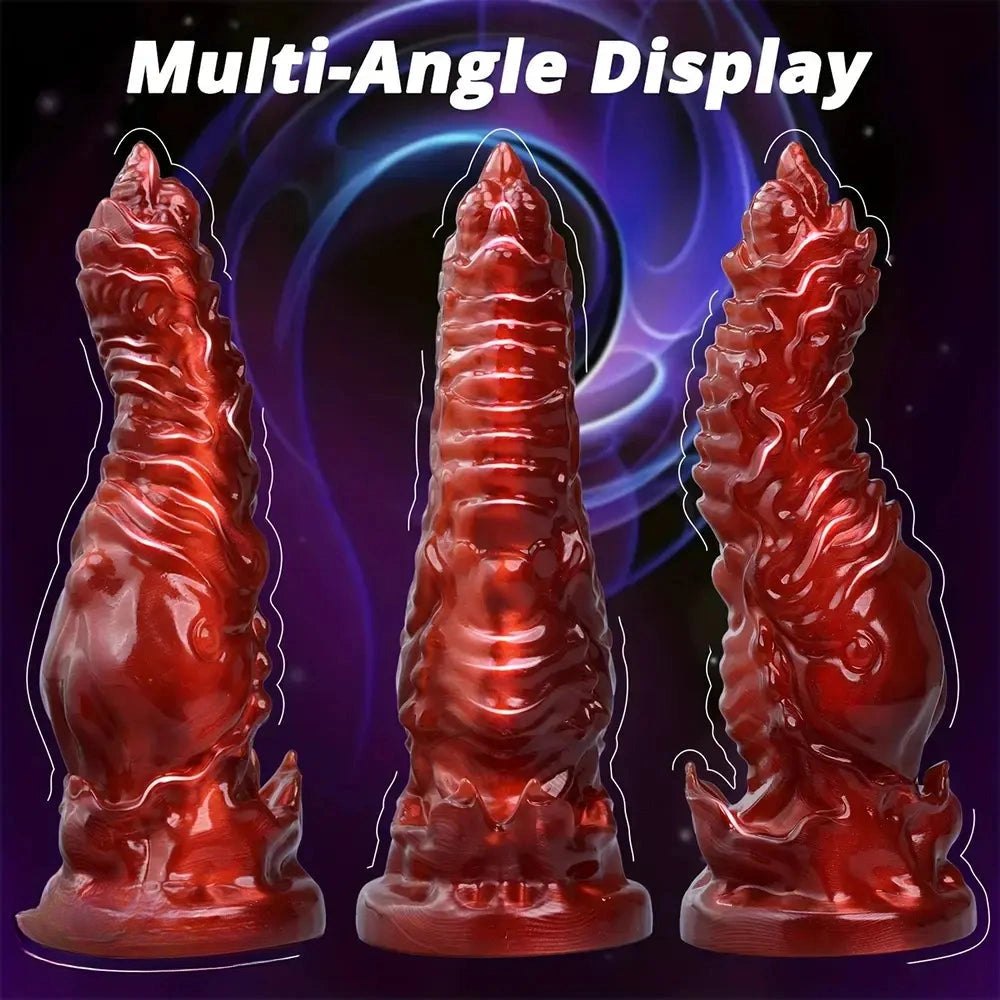 Red Monster Fantasy Dildo - Silicone Monster Dildo