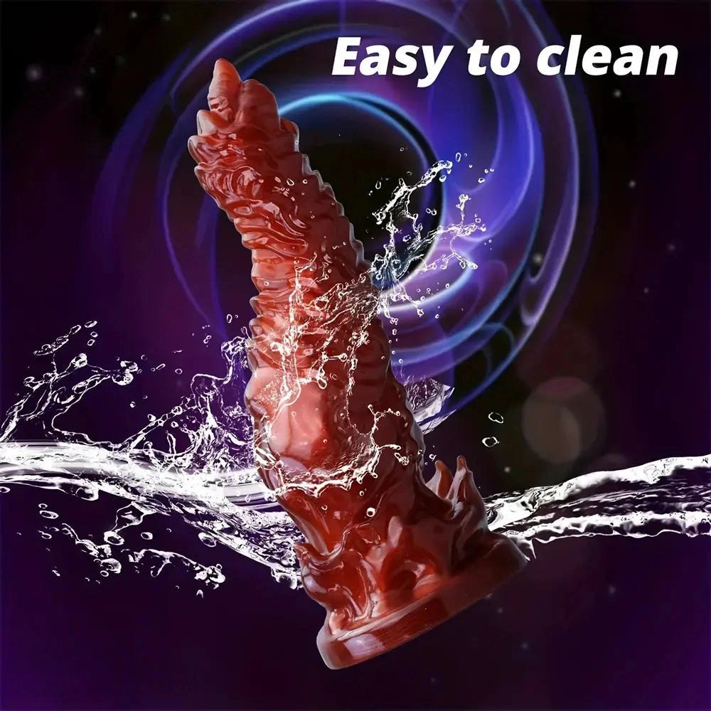 Red Monster Fantasy Dildo - Silicone Monster Dildo
