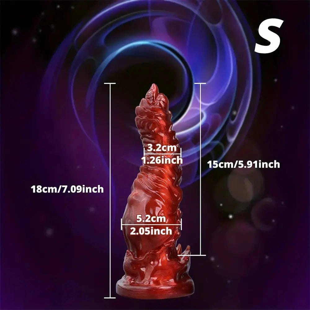Red Monster Fantasy Dildo - Silicone Monster Dildo
