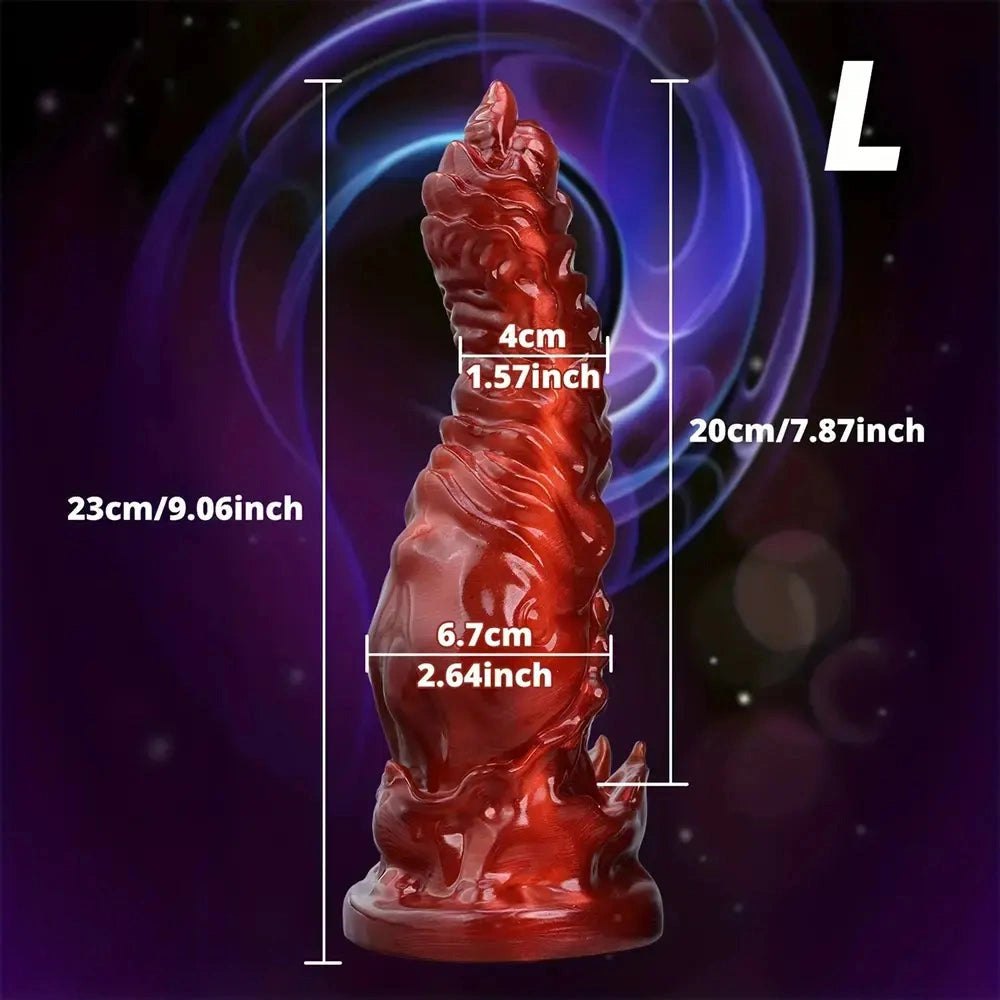 Red Monster Fantasy Dildo - Silicone Monster Dildo