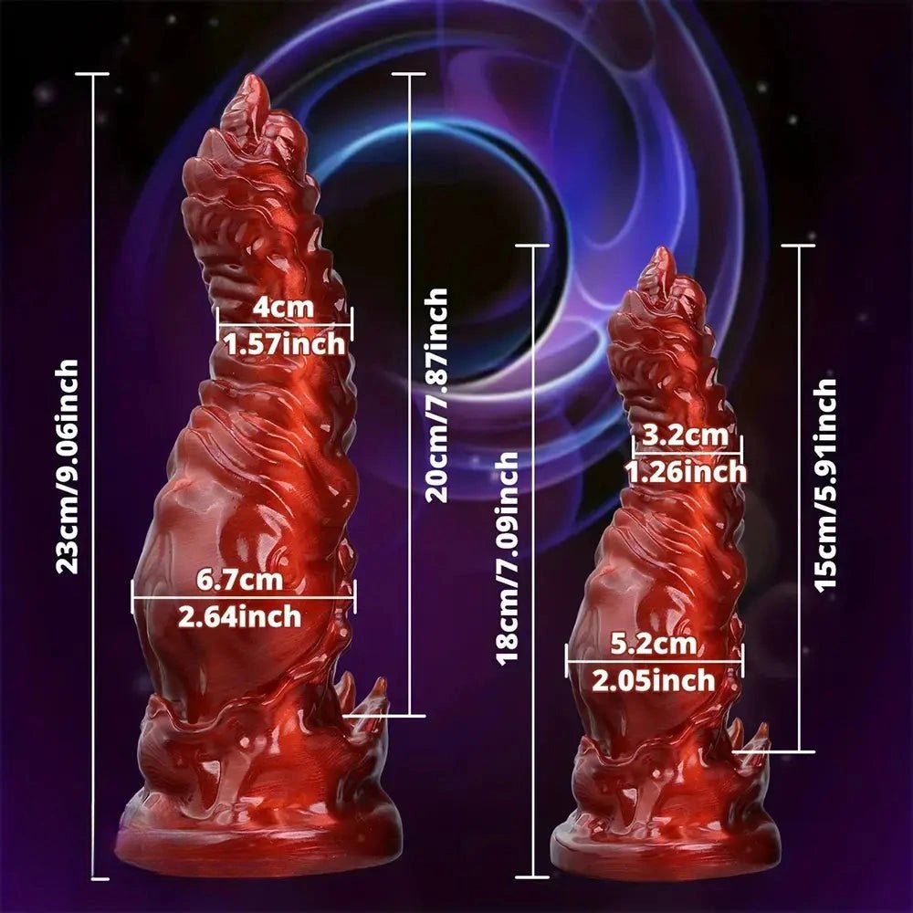 Red Monster Fantasy Dildo - Silicone Monster Dildo