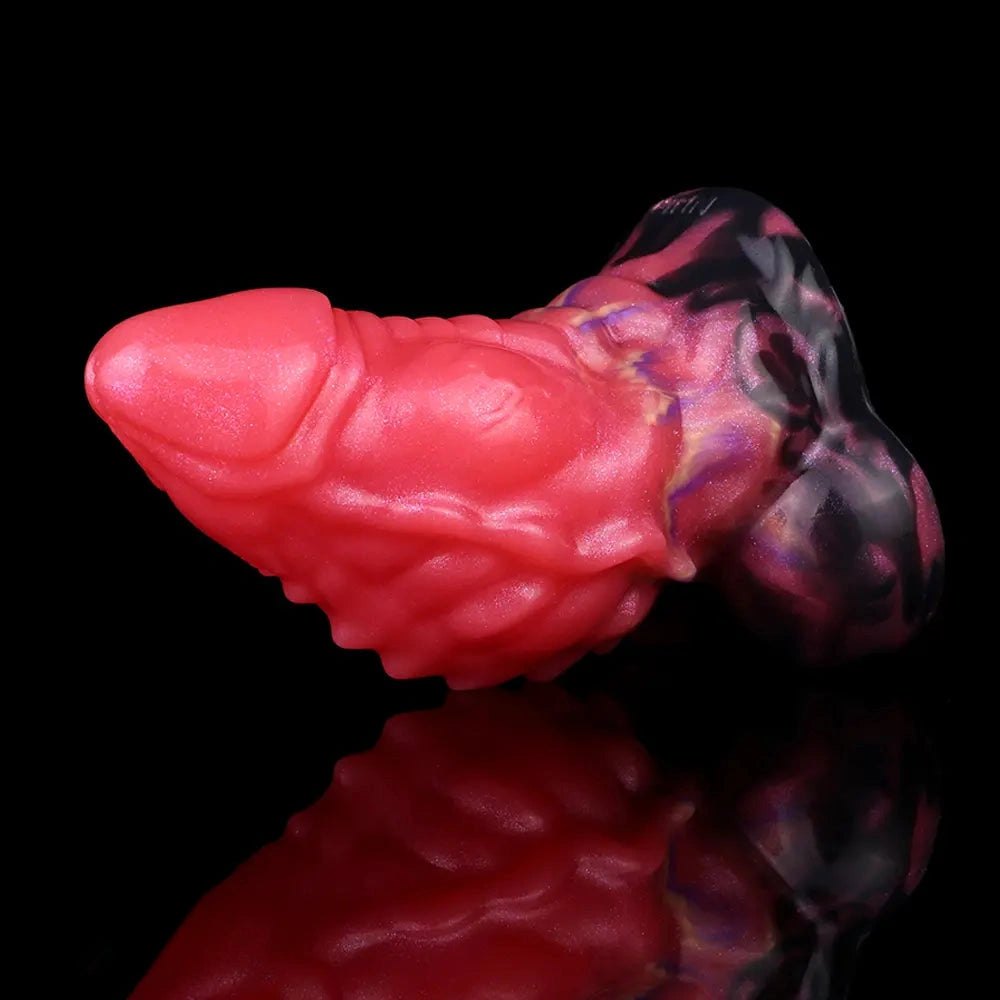 Red Fantasy Monster Dildo - Silicone Fantasy Monster Dildo
