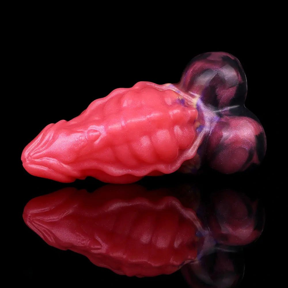 Red Fantasy Monster Dildo - Silicone Fantasy Monster Dildo