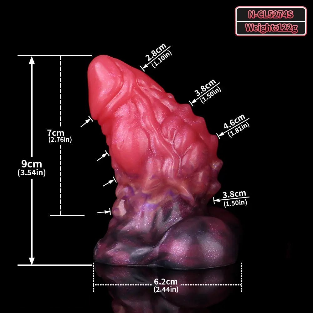 Red Fantasy Monster Dildo - Silicone Fantasy Monster Dildo