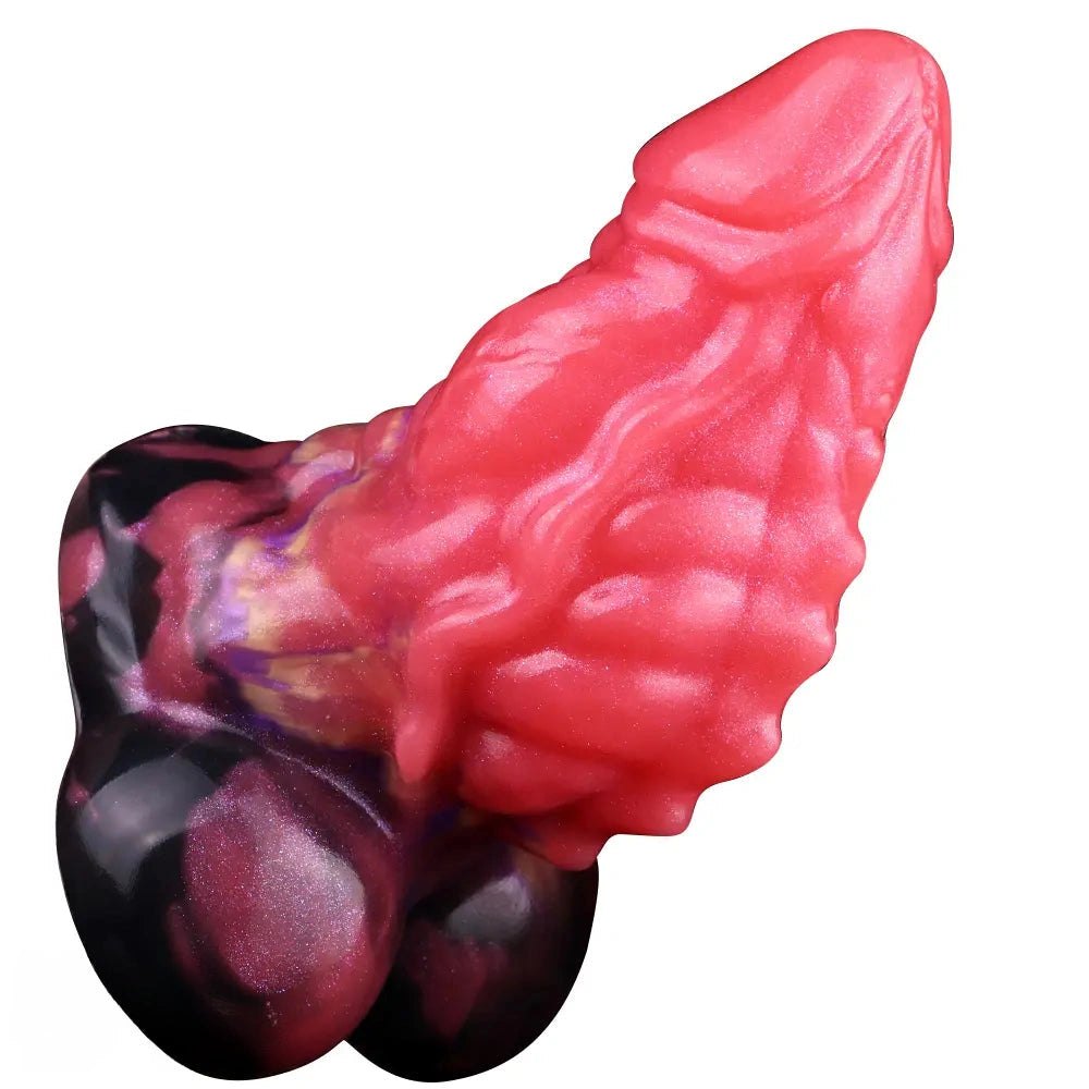 Red Fantasy Monster Dildo - Silicone Fantasy Monster Dildo