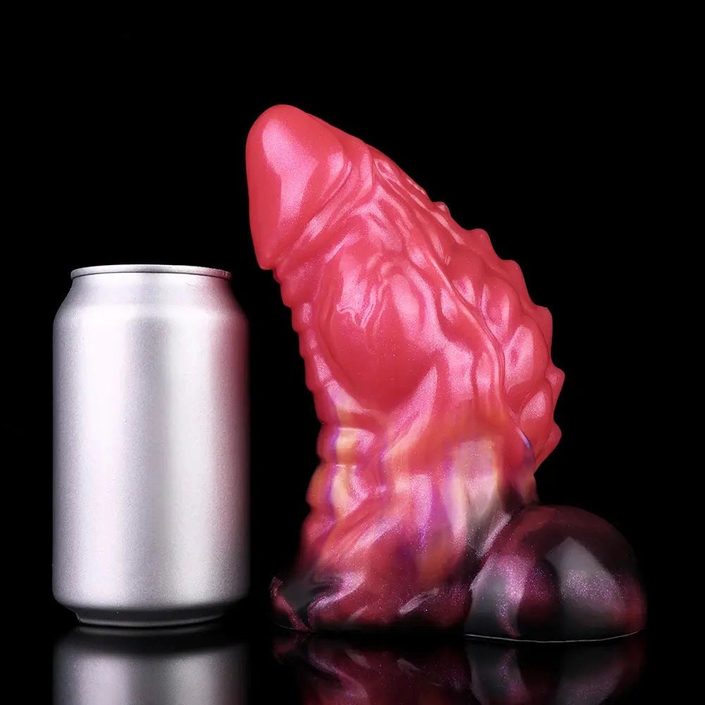 Red Fantasy Monster Dildo - Silicone Fantasy Monster Dildo