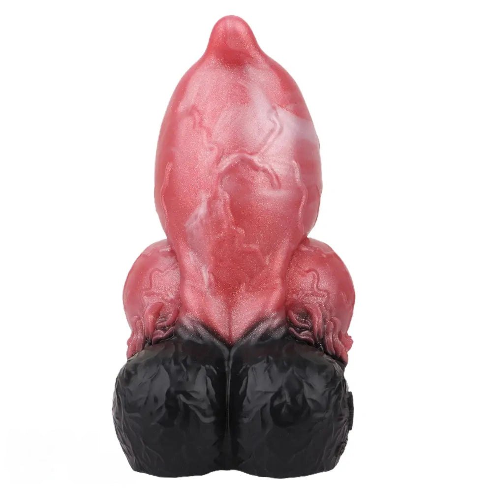 Red Silicone Knot Dildo 6.88in - Animal Knot Dildo