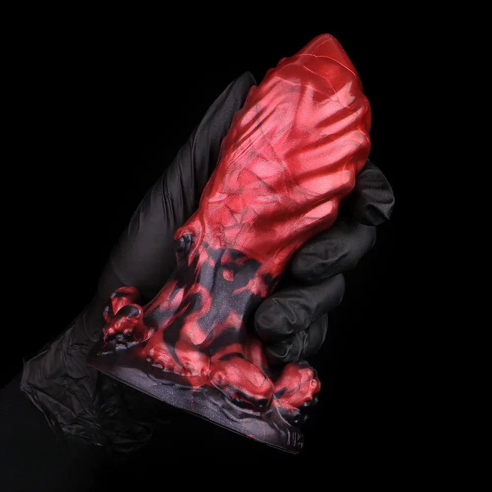 Red Tentacle Fantasy Dildo - Fantasy Monster Dragon Dildo