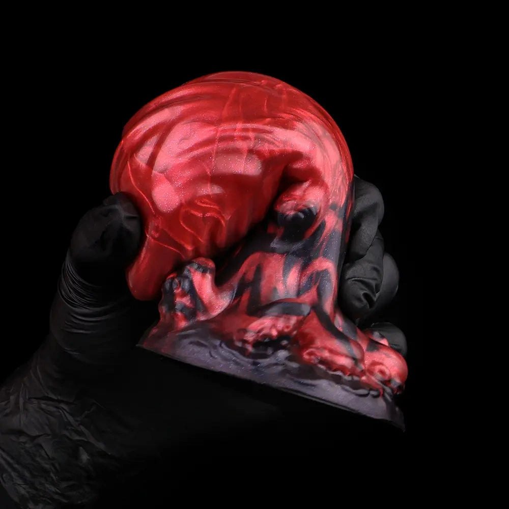 Red Tentacle Fantasy Dildo - Fantasy Monster Dragon Dildo
